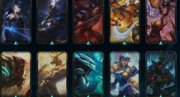 Conta LOL (2 PRESTIGIO AHRI E FIZZ)-Darius e hecarim mitica