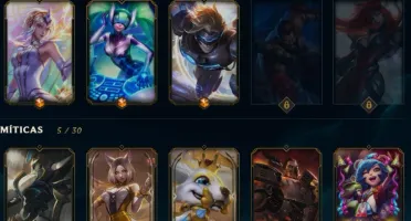 Conta LOL (2 PRESTIGIO AHRI E FIZZ)-Darius e hecarim mitica
