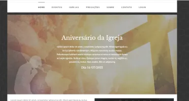 Plataforma online em PHP para gerenciamento de Igrejas.