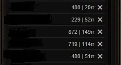 MEGAMU 12 Contas + Itens + MC e MP (Duas ACCs com 200rr)