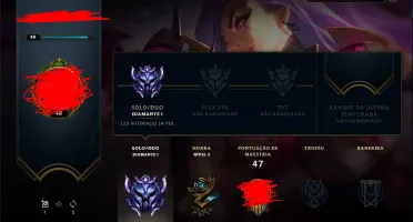 Conta DIAMANTE League of Legends