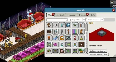 CONTA HABBO COM MOBIS, RAROS E MOEDAS