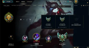 Conta League of Legends - Platina 3