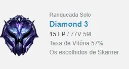 Conta diamante 3 Lol