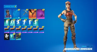 conta fortnite (skin renegade) + diversos jogos epic games
