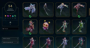 CONTA EX MESTRE COM 110 SKINS - ACEITO OFERTAS