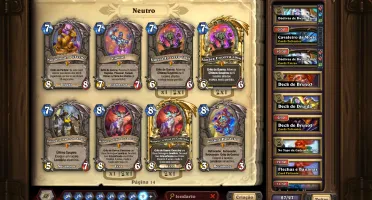 Conta Hearthstone - 2014 / 160+ lendárias e versos raros