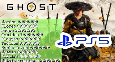 Ghost of Yotei (PS5) - Moedas, Flores,Saque e MUITO MAIS!!