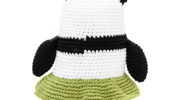 Panda de Saia em Amigurumi
