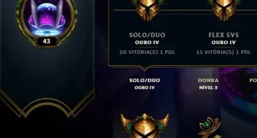 Conta LOL ✅ LVL 43 ✅ ELO GOLD ✅ Skin ULTIMATE da Sona ❗️❗️