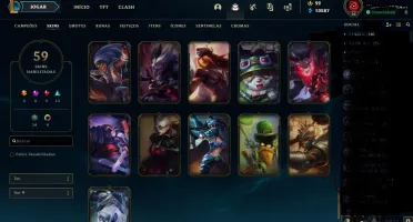 Conta lol com skins vitoriosas