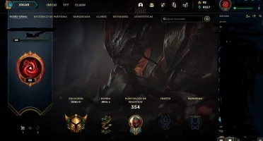 Conta lol com skins vitoriosas