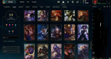 Conta lol com skins vitoriosas