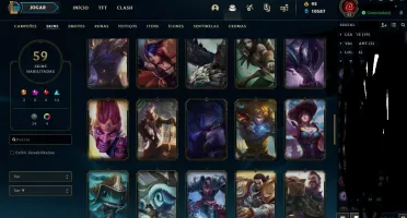 Conta lol com skins vitoriosas