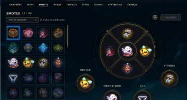 CONTA LOL PLATINA 50 CHAMPS 19 SKINS