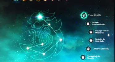 Conta com Venti 1 constelação / espada e lança 5 estrelas