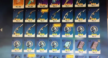 Conta com Venti 1 constelação / espada e lança 5 estrelas