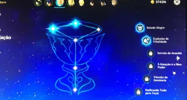 Conta com Venti 1 constelação / espada e lança 5 estrelas