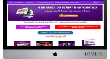 Loja de vendas online com entrega via download