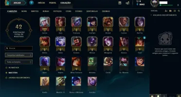 Conta LOL Diamante IV Smurf - 121V e 70D MMR bom
