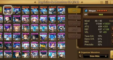 Conta Global 2 Nat 5 LD | 210 6*| 14k cristal | 61 devilmons