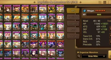 Conta Global 2 Nat 5 LD | 210 6*| 14k cristal | 61 devilmons
