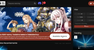 Template Blogger Site de Animes Promoção Imperdível
