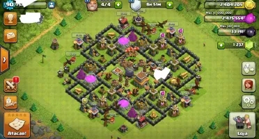 Clash of Clans cv 8 full Nvl 90