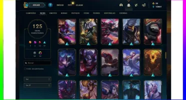CONTA LOL - NIVEL 300 + 100 SKINS + CROMAS