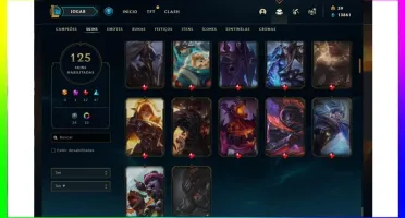 CONTA LOL - NIVEL 300 + 100 SKINS + CROMAS