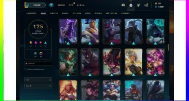 CONTA LOL - NIVEL 300 + 100 SKINS + CROMAS