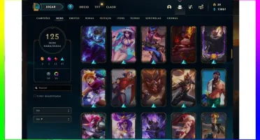 CONTA LOL - NIVEL 300 + 100 SKINS + CROMAS