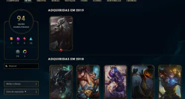 Conta Plat - Todos campeões - 97 skins - 0 bans
