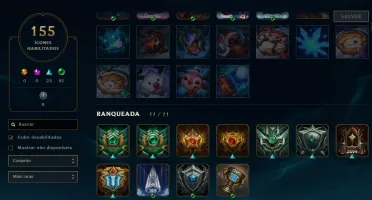 Conta Plat - Todos campeões - 97 skins - 0 bans