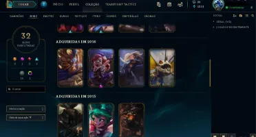 Conta Lol 101 Champs