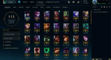 Conta Lol 101 Champs