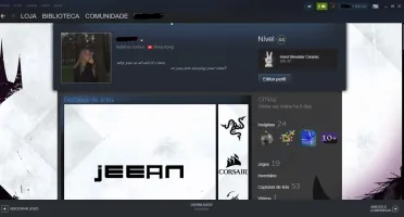 CONTA STEAM NIVEL 44 - CSGO SUPREMO E GLOBAL BD