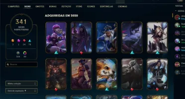 Conta Level 200 / 341 skins /ouro 4/ todos champs/20k ea