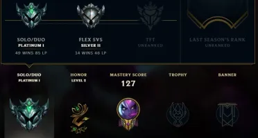 Conta Lol Platina 1 85 pdl (barato)