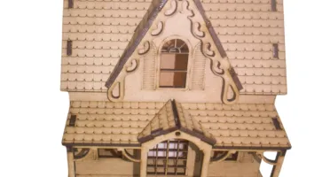 Mini Casinha Gotica, Moderna em MDF - Estilo e Diversão
