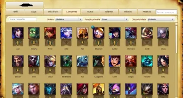 CONTA UNRANKED 57 CHAMPS, 20 SKINS, (JÁ FOI PRATA,GOLD)