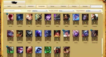 CONTA UNRANKED 57 CHAMPS, 20 SKINS, (JÁ FOI PRATA,GOLD)