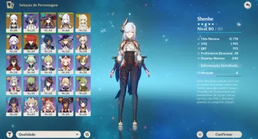 Ayaka + Assinatura/ Shenhe + Assinatura/ Mona/ + 130 Desejos
