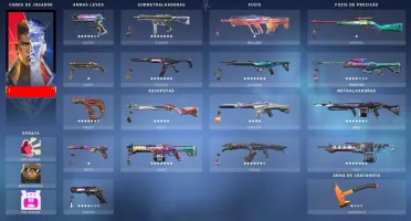 CONTA VALORANT COM MUITAS SKINS + BRINDE CONTA DO LOL