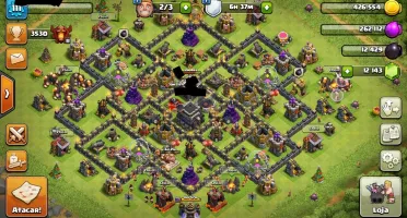 Conta clash of clans cv9 full com 12.140 gemas