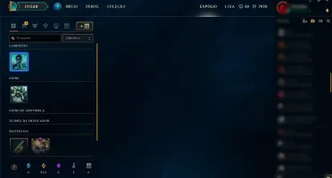 Conta de LOL (UNRANKED) 23 Champ 8 skins e 8000 mil de IP