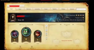 CONTA SEM ELO 29 CHAMPS E 3 SKINS [1 LENDÁRIA]