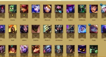 CONTA SEM ELO 29 CHAMPS E 3 SKINS [1 LENDÁRIA]