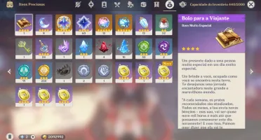 Conta Genshin Impact AR 54 Nahida+Cyno+Yae Miko+Zhongli+Qiqi