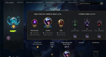 Conta league of legends | boa para main/mono talon